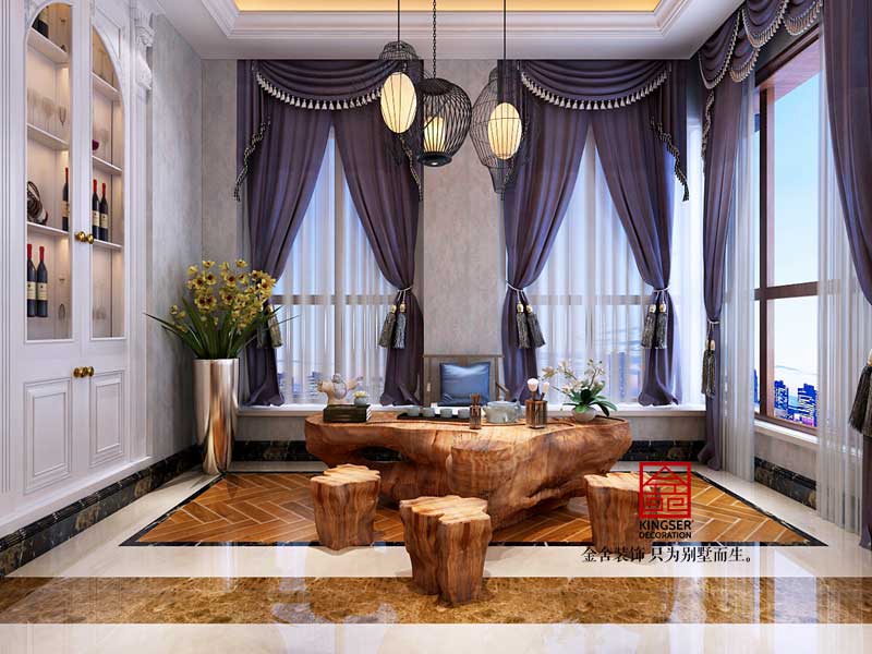 碧桂園別墅318平米歐式風格裝修效果圖