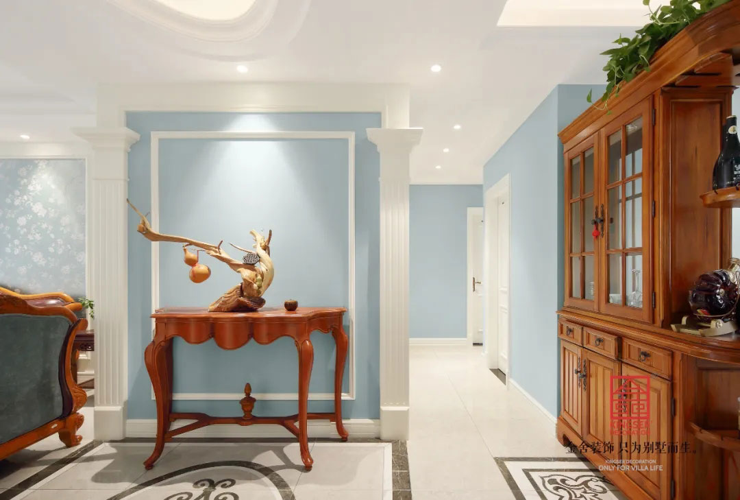 保利拉菲公館裝修-混搭風格-玄關