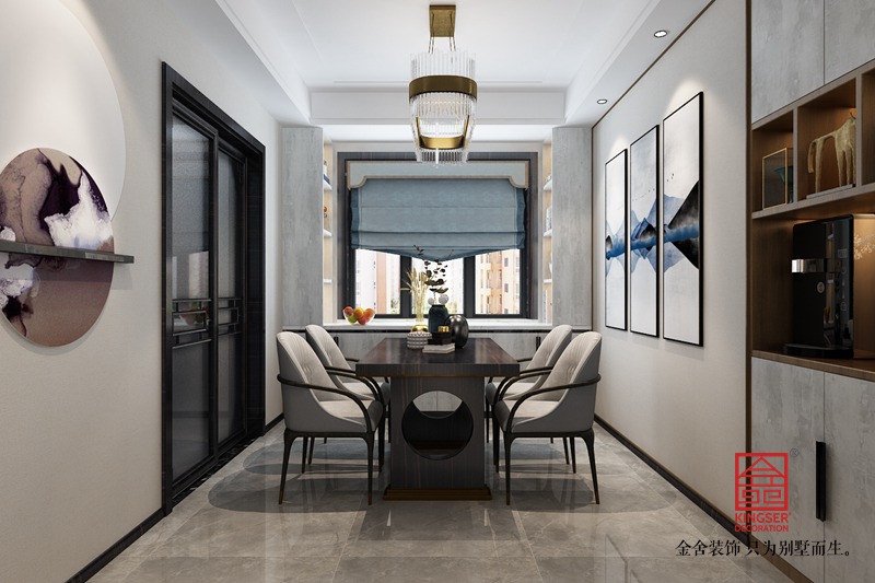 天山國賓壹號147平裝修-中式風格-餐廳
