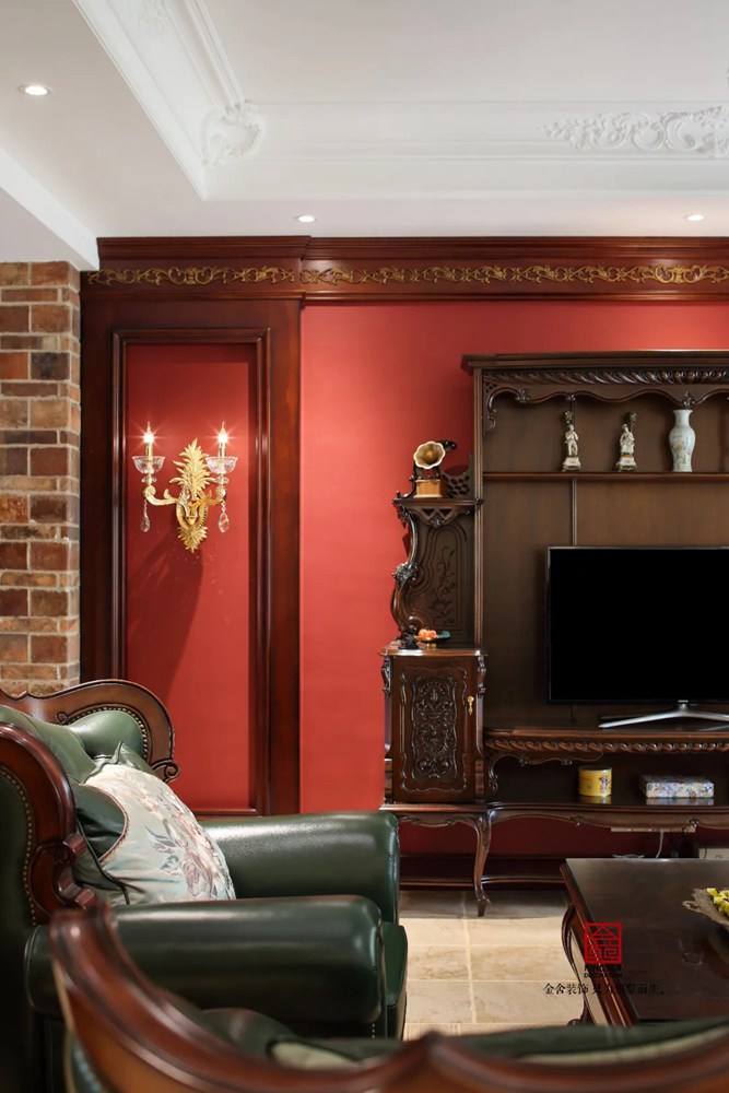 上山間400平米別墅美式風(fēng)格裝修實景