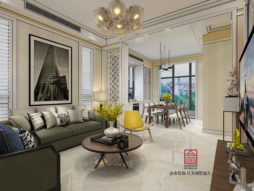 碧桂園240平米現代簡約風格裝修效果圖