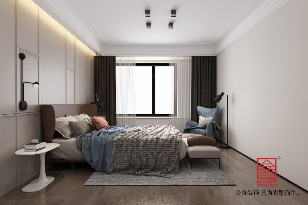 榮盛和府183平米裝修-現代簡約風格-臥室