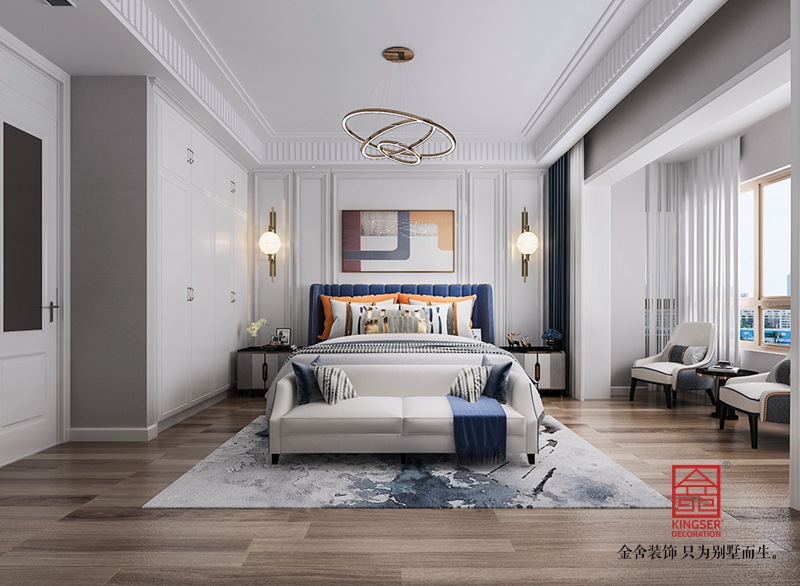 大者別墅200平米裝修-現代法式-臥室