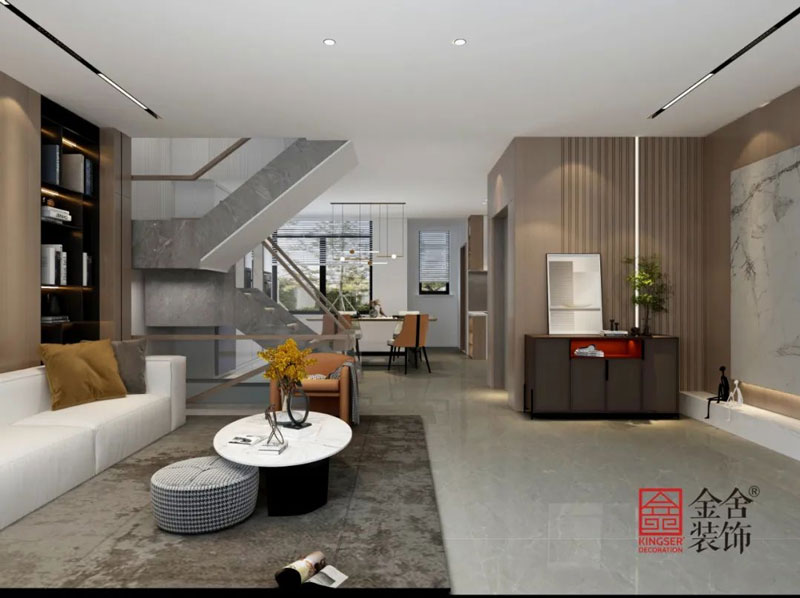 中央云著277㎡別墅裝修現(xiàn)代簡約效果圖