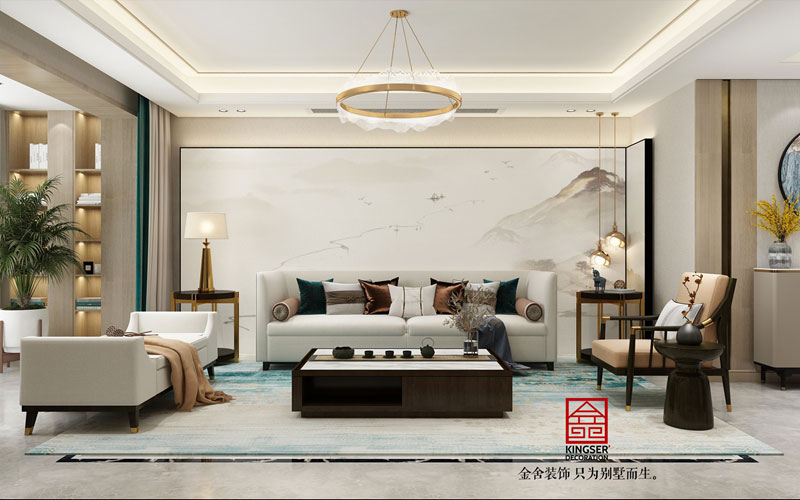 融創中心180平米新東方風格裝修效果圖