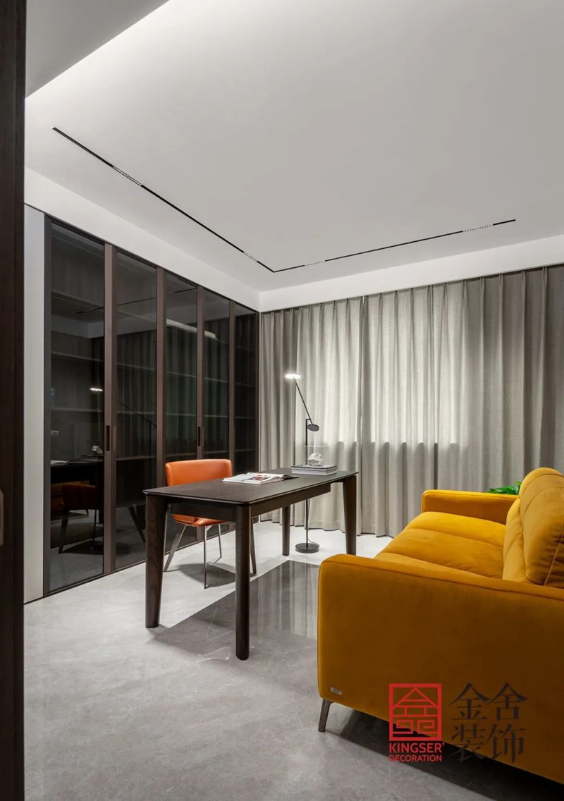 石家莊學校公寓裝修160㎡現代輕奢實景圖