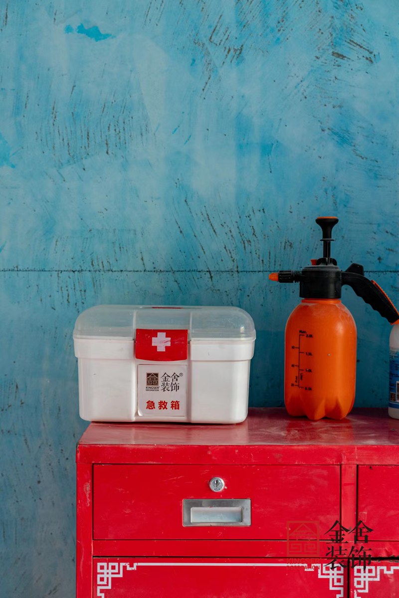 金舍裝飾德賢華府小區裝修工地實景圖