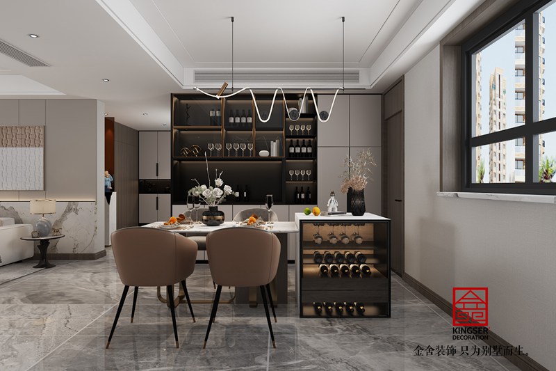 維多利亞212平現代風格餐廳裝修效果圖
