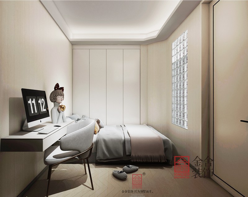 正定文化村100平現代風格裝修效果圖