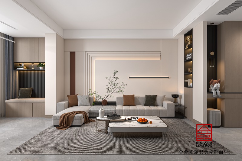 錦江府現代簡約風格客廳裝修效果圖