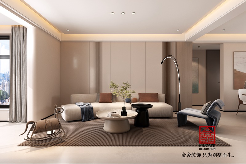 國(guó)仕山極簡(jiǎn)風(fēng)格客廳裝修圖片