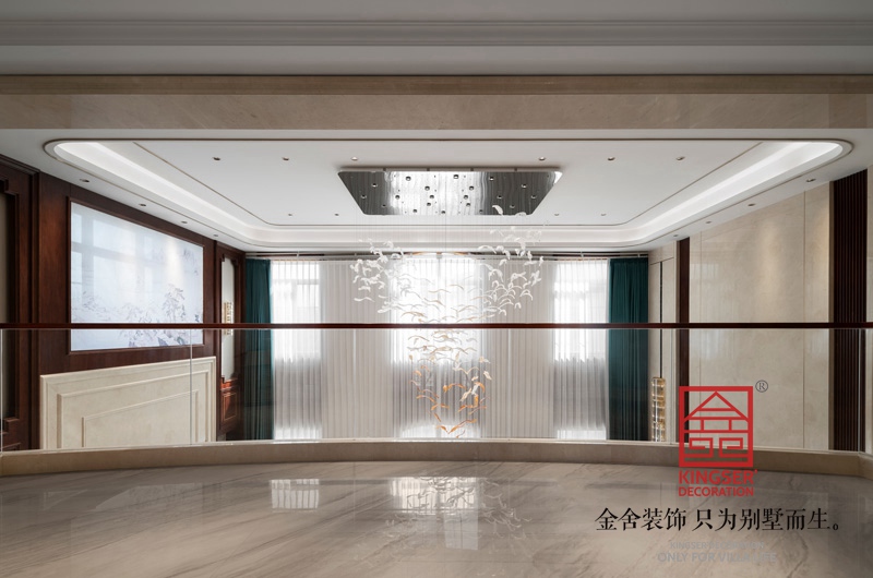 原河名墅新中式別墅裝修實景圖