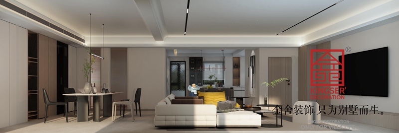 博星住宅樓260平現代風格裝修設計