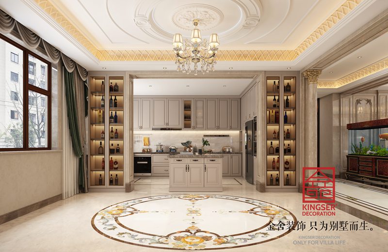 安平天閱東方300㎡歐式風格裝修效果圖