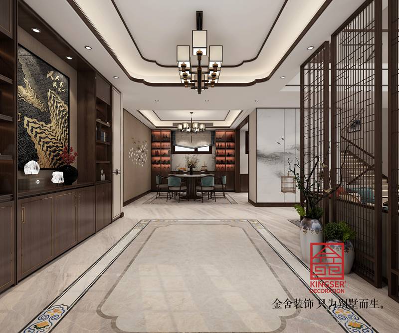 自建別墅裝修新中式風格效果圖