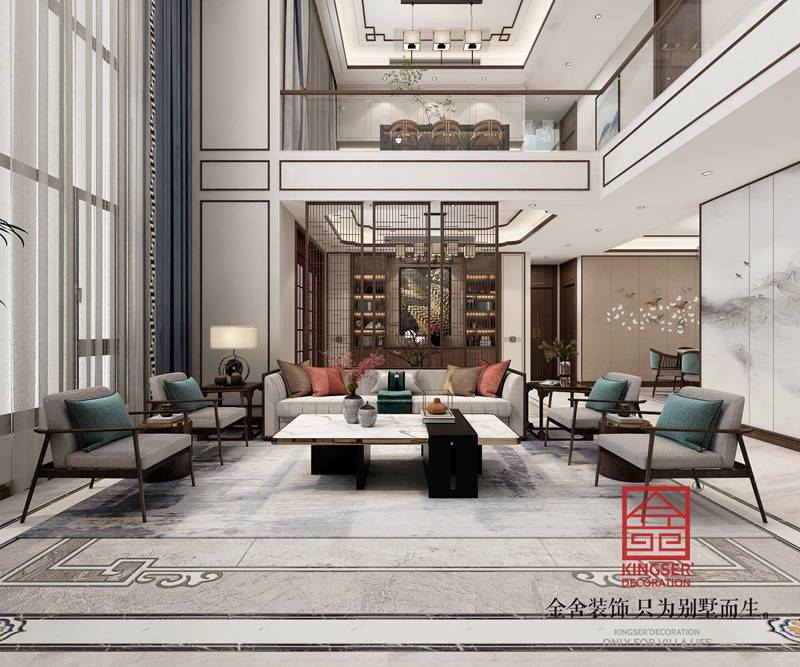 自建別墅裝修新中式風格效果圖