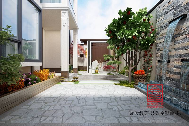 自建別墅裝修新中式風格效果圖