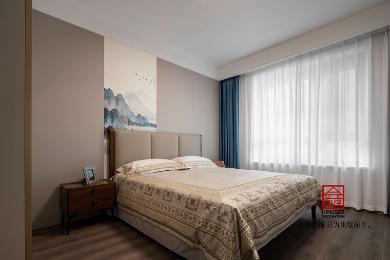東南智匯城新中式風格臥室裝修實景