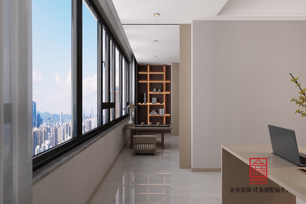 錦江府150平米現代簡約裝修-陽臺